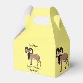 ムフロンヤギイラストレーション フェイバーボックス (裏面サイド)