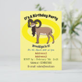 ムフロンヤギイラストレーション 招待状 (スタンド正面)