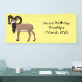 ムフロンヤギイラストレーション 横断幕 (トレードショー)