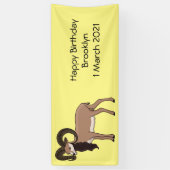 ムフロンヤギイラストレーション 横断幕 (縦)