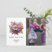 ムベとゴールドのホーリー＆アイビーお正月 シーズンカード (スタンド正面)