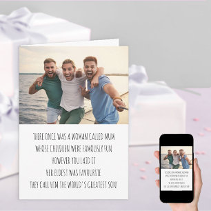 ムムリおもしろいメリックソお気に入りのンフォト誕生日 カード