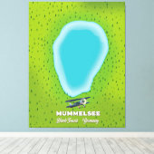 ムメルシーブラックフォレストドイツの地図。 キャンバスプリント (インサイチュ (ウッドフロア))