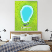 ムメルシーブラックフォレストドイツの地図。 キャンバスプリント (インサイチュ (寝室))