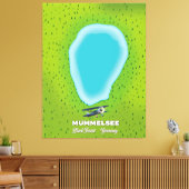 ムメルシーブラックフォレストドイツの地図。 キャンバスプリント (インサイチュ (リビング))