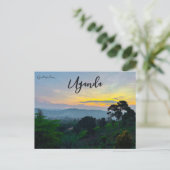 ムヨンガカテレラウガンダの夕日 ポストカード (スタンド正面)