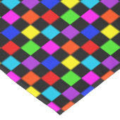 ムライト色ネオン市松模様に テーブルクロス (アングル)