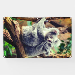 ムラサキとムラサキ付きカッブの旗 横断幕