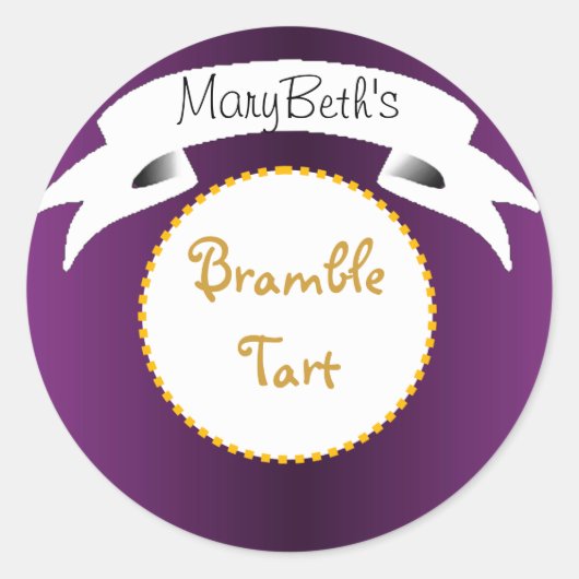 ムラサキのタルトのパイラベル ラウンドシール (正面)