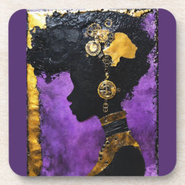 ムラサキの女性 コースター