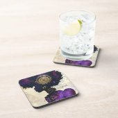 ムラサキの女性 コースター (右側)
