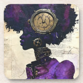 ムラサキの女性 コースター (正面)