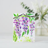 ムラサキの水彩フローラ絵を描ズ シーズンポストカード (スタンド正面)