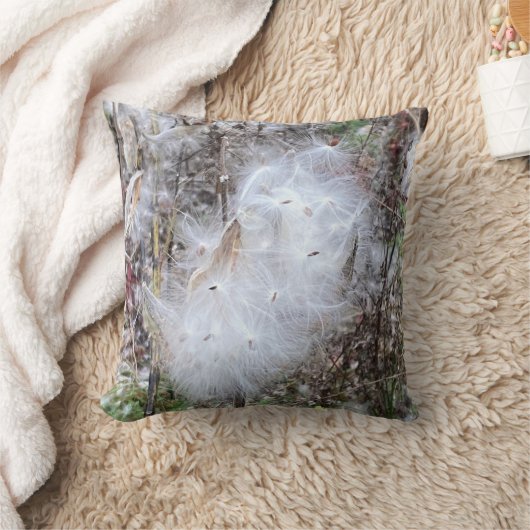 ムラサキの種と絹 クッション (ブランケット)