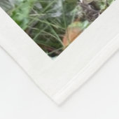 ムラサキの種と絹 フリースブランケット (角)