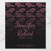 ムラサキの結婚ワインラベル ワインラベル (シングルラベル)