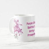 ムラサキの花 コーヒーマグカップ (正面左)