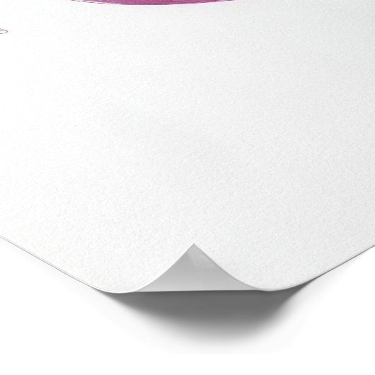 ムラサキの花 ポスター (角)