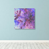 ムラサキアオイ キャンバスプリント (インサイチュ (ウッドフロア))