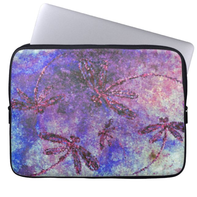 ムラサキアオイ ラップトップスリーブ (正面)