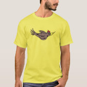 ムラサキアカゲラ Tシャツ (正面)
