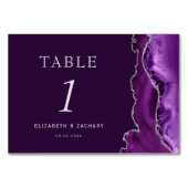 ムラサキアゲテ銀結婚梅 テーブルナンバー (正面)