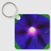 ムラサキアサガオの花 キーホルダー (正面)