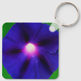 ムラサキアサガオの花 キーホルダー