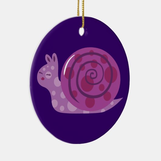ムラサキアシカタツムリ セラミックオーナメント (右)
