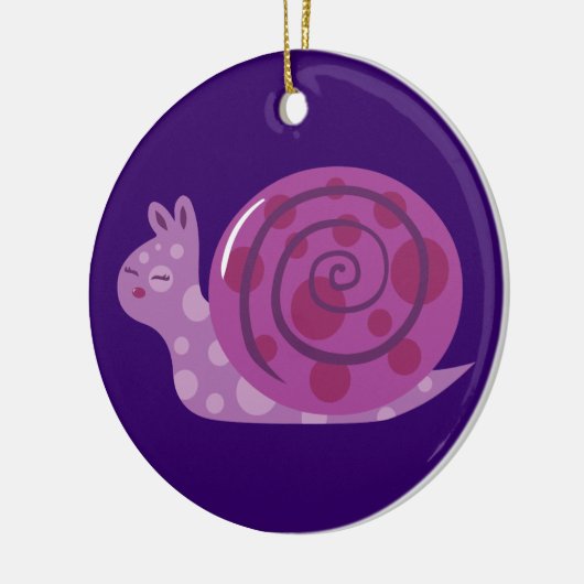 ムラサキアシカタツムリ セラミックオーナメント (左)