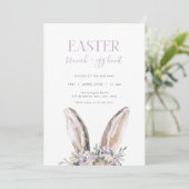 ムラサキウサギのイースター・ブランチ&イースターエッグ・ハントへのご招待 招待状 (スタンド正面)