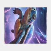 ムラサキウミガメ フリースブランケット (正面(横))