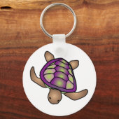 ムラサキガメのキーチェーン キーホルダー (正面)