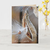 ムラサキクサの悔やみや弔慰 カード (黄色い花)