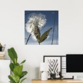 ムラサキクサの種子と莢 ポスター (ホームオフィス)