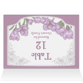 ムラサキク結婚の花のテーブル (内部横(上))