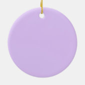 ムラサキジャカランダの水彩画素晴らし術 セラミックオーナメント (裏面)