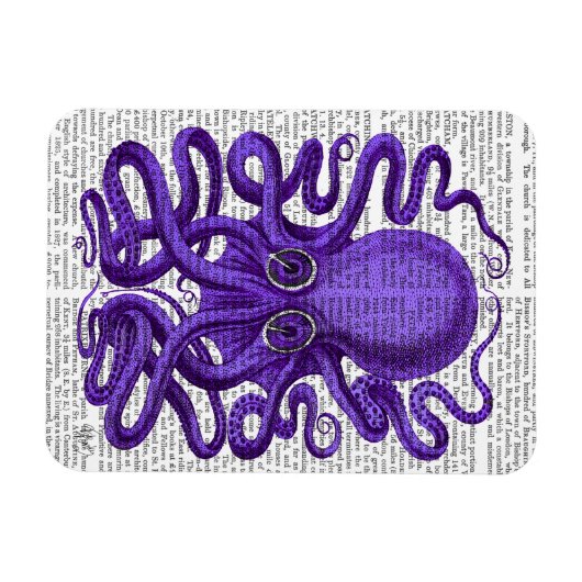 ムラサキタコ マグネット (横)