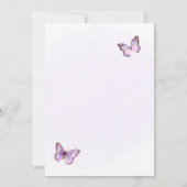 ムラサキチョウの誕生日パーティー招待状 フラフラと 招待状 (裏面)