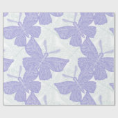 ムラサキチョウ模様 ラッピングペーパー (フラット)