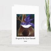 ムラサキツバメの鳥はカードをカスタマイズ カード (裏面)