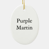 ムラサキツバメ、ジョンAudobon セラミックオーナメント (裏面)