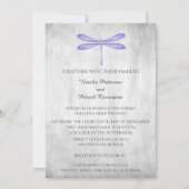 ムラサキトンボのウェディング招待状 招待状 (正面)