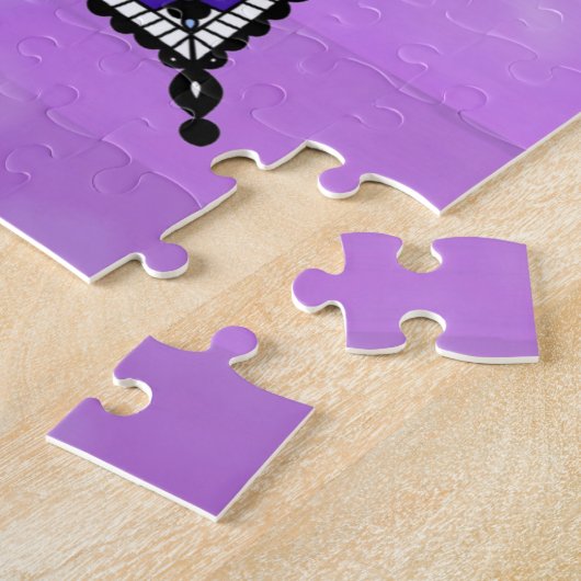 ムラサキトンボをテーマにしたマンダラカラフルラ ジグソーパズル (側面)