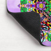 ムラサキトンボをテーマにしたマンダラカラフルラ マウスパッド (コーナー)