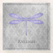 ムラサキトンボ ガラスコースター (正面)