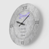 ムラサキトンボ ラージ壁時計 (傾斜)