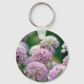 ムラサキネギの花が好きやる気を起こさせる キーホルダー (裏面)