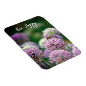 ムラサキネギの花が好きやる気を起こさせる マグネット (右側)