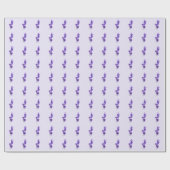 ムラサキノサルビアの花 ラッピングペーパー (フラット)